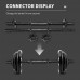 POCREATION Adjustable Dumbbell Bars Set,2pcs Set Nonslip Weight Lifting Handles Dumbbell Bar Handles Weightlifting Accessories for Daily Fitness and Strength Training Sport Workout Gym,17.7X 0.9in - B861A4DDS