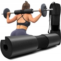 Squat Pad Foam Barbell Pad for Squats Cushion Lunges & Bar Padding for Hip Thrusts Standard Olympic Weight Bar Pad Provides Cushion to Neck and Shoulders While Training - BF2K6UTB8