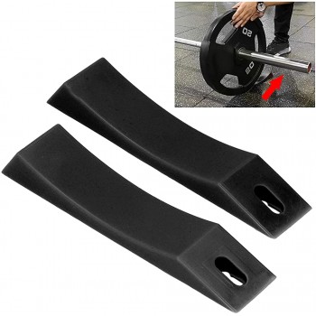 Velaurs Barbell Jack Line Bar Barbell Plates Barbell Deadlift Silicone Portable Sturdy for Gym for Home - B1JUNAZW3