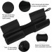WSLENB Barbell Squat Pad for Standard Set Barbell Pad for Hip Thrusts 2 Gym Ankle Straps Resistance Bands Set Workout Equipment for Home Workouts for Men Women with Carry Bag - B73PVJ17D