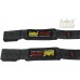 Heavy Duty Lifting Straps Neoprene Padded 1 Pair Wrist Wraps & Rubbery Grip Support Straps with Cotton Coated Rubber on One Side - BC0028XNM
