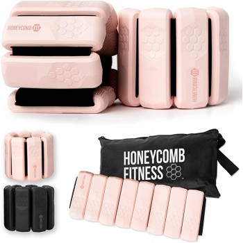 Honeycomb Fitness Ankle or Wrist Weights Pair 1.1 lbs Each Adjustable Size Wrist and Ankle Weights for Women and Men Workout Weights for Exercises Cardio Walking Hiking Yoga - BP0PRBR3I