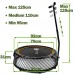 Free Jump Springless 31 Inch Fitness Trampoline Exercise Mini No Spring Trampoline with Adjustable Handle for Adults Indoor Outdoor Workout Trampoline Max Load 300lbs - BKRWWP2ZH
