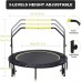 Gulujoy 50 Foldable Mini Trampoline Fitness Rebounder Trampoline with Adjustable Handle Bar for Adults Indoor Workout Excercise - BWZ802D4E