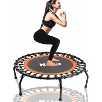 N1Fit Rebounders Mini Trampolines for Adults 40"- Fitness Trampoline Workout Trampoline Rebounder Trampoline for Adults and Kids Personal Trampoline with Bungee Rope System Home Workouts - B7MTF463G
