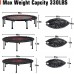 Pelpo 38 40 45 Folding Mini Trampoline Exercise Trampoline with Resistance Bands Rebounder Trampoline for Adults Fitness Indoor Trampoline for Bounce Workout Max Load 330lbs - BCCSF3OM2