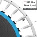 Plazenzon 330lbs Rebounder Mini Trampoline Foldable Fitness Exercise Trampoline for Adults 38 inch Stable & Quiet Indoor Small Trampoline Workout Max Load 330lbs - BJFVE017A