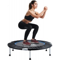 Plazenzon 330lbs Rebounder Mini Trampoline Foldable Fitness Exercise Trampoline for Adults 38 inch Stable & Quiet Indoor Small Trampoline Workout Max Load 330lbs - BJFVE017A