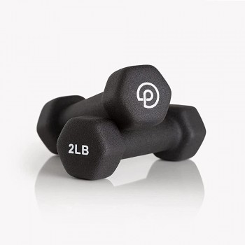 2lb Hand Weights for Home Workouts By P.volve Exercise Fitness and Dumbbells Soft Lightweight Neoprene Coated Dumbbell Set Designed to Fit Perfectly in the Palm of Your Hand - B27V966VD