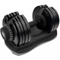 ATIVAFIT Adjustable Dumbbell Weights Fitness Dial Dumbbell 27.5 44 55 71.5 Lbs for Home Gym Set - BK89V27M3