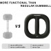 Body Institute Dumbbell Hand Weights Ring Shaped Dumbbell Home Fitness Exercise Dumbbells for Women Men Gym Workout Office Strength Training Kettlebell - BDTQHLE5V