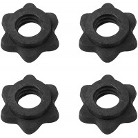 CALIDAKA 4pcs Spinlock Collars,1 inch Barbell Spin-Lock Collars Screw Clamps Ant-i-Slip Spin-Lock Collars for Dumbell Weight Lifting Fitness Training - BQZ5Y97H3