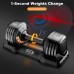 Dripex Adjustable Dumbbells Free Weights 25 lbs,20 lbs,15 lbs,10 lbs,5 lbs Stylish Weights Dumbbells,Fast Adjustable Single Dial Dumbbell with Anti-Slip Handle & Tray for Home Gym Workout. - B4Q1P80AU
