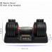 MORFOR Adjustable Dumbbell Single 25lbs Black All-in-one Exercise & Fitness Dumbbell for Men & Women Fast Adjust Weight with Anti-Slip Metal Handle & Red Dial Safe Lock System Handy for Home Gym - B1W9YJF7H