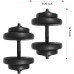 Powergainz Contoured Handle Cast Iron Adjustable Dumbbell Weight Set 40-Pound Pair 105-Pound Pair 200-Pound Pair - BTIS519W8