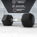 Synergee Rubber Encased Hex Dumbbells with Chrome Handle. Sold Individually All Purpose Weights for Strength & Conditioning Training. Available Size from 2.5 lbs to 50 lbs. - B3SXNI6F7