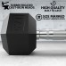 Synergee Rubber Encased Hex Dumbbells with Chrome Handle. Sold Individually All Purpose Weights for Strength & Conditioning Training. Available Size from 2.5 lbs to 50 lbs. - B3SXNI6F7