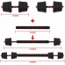 VIVITORY Weights Dumbbells Set Dumbbell Barbell Quick Conversion with Connecting Rod Adjustable Dumbbell Set Barbells Weights for Exercises Dumbbells Weights Set for Home Gym - BQ1DAX623