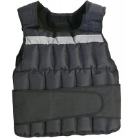 GoFit Padded Adjustable Weighted Vest Resistance Training,gray,10 pounds,GF-WV10 - B7AD7X4D7