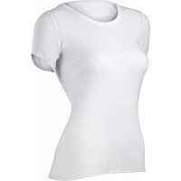 Indera Women's Short Sleeve Vest 100-Percentage Cotton 1x1 Rib 3-Pack - BQYEMCEJF