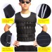 Weighted Vest 11lbs 33lbs 77lbs Adjustable Weights Jacket Breathable Shockproof Weightloading Vest with Multi Pockets for Running Pull-Ups Weight Lifting Fitness Steel Plate Not Included - B4MMI64W2