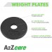 A2ZCARE Standard Cast Iron Weight Plates 1-Inch Center-Hole for Adjustable Dumbbells Standard Barbell 1.25 2.5 5 7.5 10 15 20 Single Pair and Four - BGG0FXJJJ