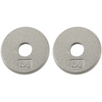 Ader Standard 1" Hole Cast Iron Weight Plate Pair- 1.25LB Gray - B6NY7CONO