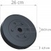ScSPORTS 10002978 Weight Plates 4 x 5 kg Plastic with 30 mm Bore Black - BXED8OEG3