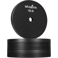 STOZM Supreme Fitness 1 Inch Hole Cast Iron Weight Plates Steel Weight Plates Set 60 lbs 65 lbs Superior Kettlebell Set Premier 1 inch Dumbbell Handle. - BPFEJB7W0