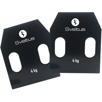 Sveltus Unisex Adult's Steel Plates with Handles Black One Size - BHLAH9D1X