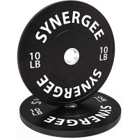Synergee Color Bumper Plates Weight Plates Strength Conditioning Workouts Weightlifting Sold in Pairs and Sets - BAIZDI5XE
