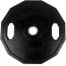 TUNTURI Unisex's Olympic Rubber Weigth 10.0kg Single Plate Black 10 kg - BT20I97BO