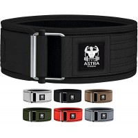 Astra Fitness Auto Locking Weight Lifting Belt Adjustable Nylon Gym Workout Belts for Men and Women Deadlifting Squatting Workout Belt - B035TIOSI