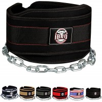 IBRO Advanced Fitness Dipping Belt with Heavy Duty Long Steel Chain | Weighted Dips Pullups Bodybuilding Weight Lifting | Neoprene Waist Support | for Men and Women - BAAUUS8JW