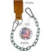 Leather Dip Belt Strap with Chain for Weight Lifting for Weighted Dips and Pullups Made in The USA - B9J4X7C39