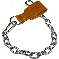 Leather Dip Belt Strap with Chain for Weight Lifting for Weighted Dips and Pullups Made in The USA - B9J4X7C39