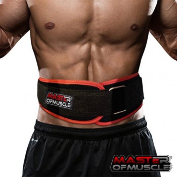 Master of Muscle Workout Weight Lifting Belt for Men and Women – Contoured and Neoprene Lightweight for Comfortable Back Support Ideal for Squat Powerlifting Deadlift Training - BGIA44ZYL