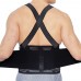 NeoTech Care Adjustable Back Brace Lumbar Support Belt with Suspenders Black Size M - BK9R1XBY0