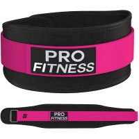ProFitness Weight Lifting Belt for Women 4" Wide Comfortable Weightlifting Workout Belt Lower Back & Lumbar Support for Squats Deadlifts Cross Training Gym Workouts - B8QHA9CM6