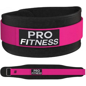 ProFitness Weight Lifting Belt for Women 4 Wide Comfortable Weightlifting Workout Belt Lower Back & Lumbar Support for Squats Deadlifts Cross Training Gym Workouts - B8QHA9CM6