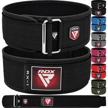 RDX Weight Lifting Belt AUTO LOCK 4” Padded Back Support Women Men Fitness Gym Functional Strength Training Powerlifting Bodybuilding Workout Weightlifting Squat Deadlift Pro Exercise Equipment - BI61TJC1E