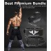 Vikingstrength Premium Weight Lifting Belt with Lifting Straps Gym Weightlifting Belt for Men and Women perfect for Squat Powerlifting Crossfit and Deadlifting M-4XL - B8R9X8T1O