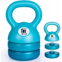 Adjustable Kettlebell Weights Strength Training Solid Iron Kettle Ball Exercise Handle Grip Kettlebells Great for Home or Gym Workout Free Weights Men Women Full-Body - BEU9DXGDR