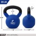 Day 1 Fitness Kettlebell Weights Vinyl Coated Iron 10 Size Options 5lbs-50lbs Coated for Floor and Equipment Protection Noise Reduction Ballistic Core Weight Training - B84YJVW7T
