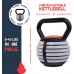 Fiama Fitness F-PRO Adjustable Kettlebell Up to 40LBS – Surface Protect Design Rubberized Bottom Plate – 5Lbs per Plate - BBXIVWBYH
