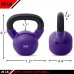 JFIT Kettlebell Weights Vinyl Coated Iron 20 Pounds Coated for Floor and Equipment Protection Noise Reduction Free Weights for Ballistic Core Weight Training - BDZCH5KCQ