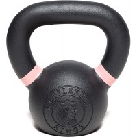 Kettlebell Kings | Kettlebell Weights & Kettlebell Set | Powder Coat Kettlebells For Women & Men | Durable Coating for Grip Strength Rust Prevention Longevity | American Style Weight Increments - BREDX4MBW