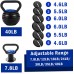 Time wave 10-40LBS Adjustable Kettlebell Weights Sets for Men Women Home Fitness Gym Equipment Cast Iron Kettle Bell Set for Exercises Weightlifting Conditioning Strength and Core Training - BFMDMZEYU
