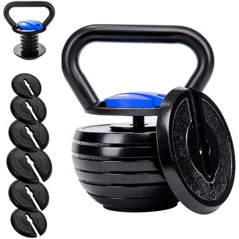 Time wave 10-40LBS Adjustable Kettlebell Weights Sets for Men Women Home Fitness Gym Equipment Cast Iron Kettle Bell Set for Exercises Weightlifting Conditioning Strength and Core Training - BFMDMZEYU