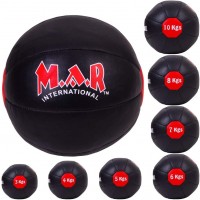 M.A.R International Ltd. Genuine Leather Medicine Balls for Abdominal Strength and Muscular Endurance Improvement – Essential Accessory for Every Boxer - B7CC16T4F
